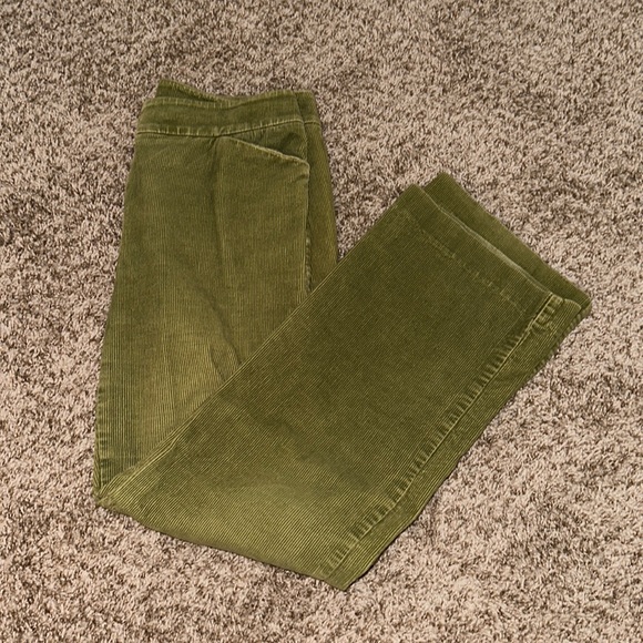 90's Forest Green Velour Soft Leisure Pants by Jones New York main image 1